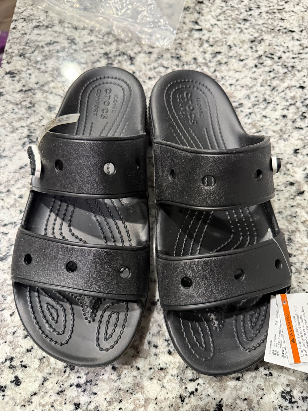 Crocs Black Slide Sandals - Comfortable Casual Footwear